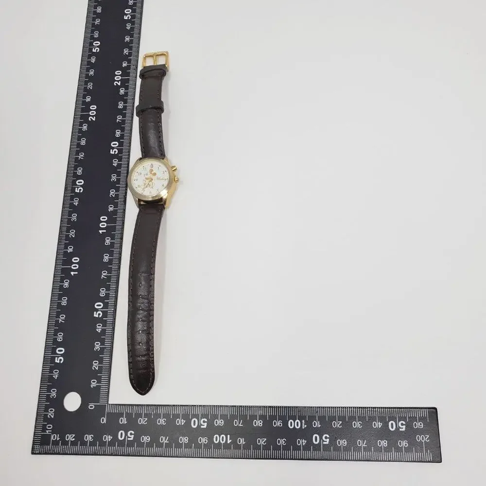 Disney  Mickey Mouse Musical Gold Watch RARE H2F